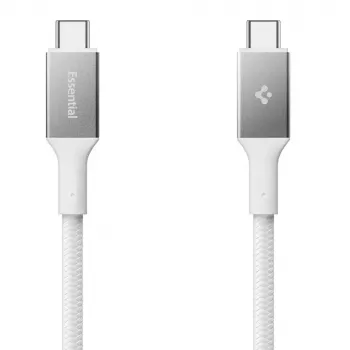 SPIGEN EB10015CC Essential καλώδιο USB-C σε USB-C 100W 150cm λευκό