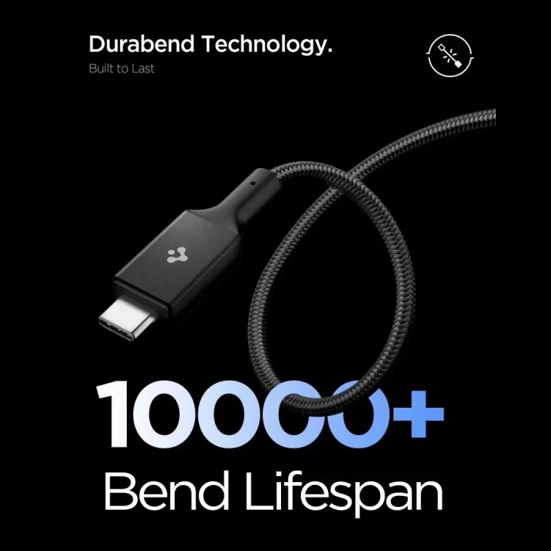 SPIGEN EB10015CC Essential καλώδιο USB-C σε USB-C 100W 150cm μαύρο