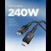 SPIGEN EB24015CC Essential καλώδιο USB-C σε USB-C 240W 150cm μαύρο