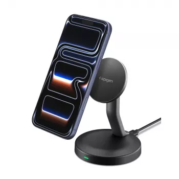 SPIGEN EF151MS Essential μαγνητικός ασύρματος φορτιστής MagSafe 15W μαύρο