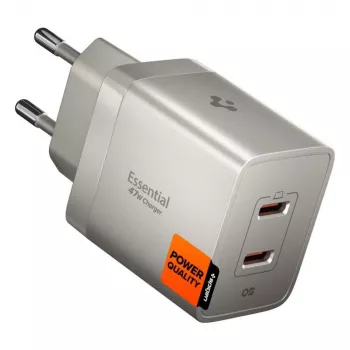 SPIGEN EE472EU-GAN Essential φορτιστής δικτύου 2 θυρών 47W Natural Titanium