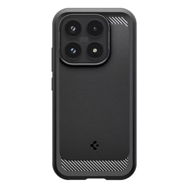 Spigen Rugged Armor θήκη για Xiaomi 17, μαύρο ματ
