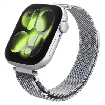 Spigen WBM4 ατσάλινο λουράκι για Apple Watch 8/9/10/11/SE (40/41/42mm) ασημί