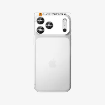 Spigen Optik Pro XL Glass EZ Fit Προστασία Κάμερας για iPhone 17 Pro Max, Ασημί