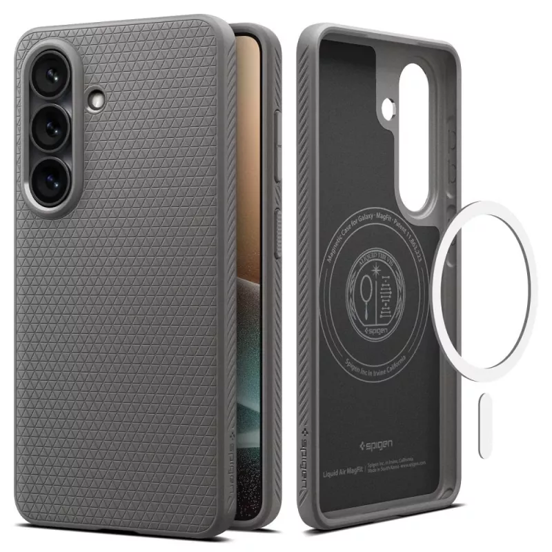 Spigen Liquid Air Mag MagSafe Galaxy S26 Marble Grey
