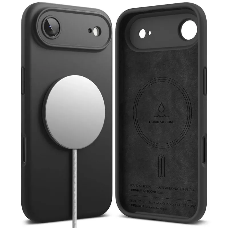 Ringke θήκη σιλικόνης Magnetic MagSafe για Apple iPhone 17 Air - μαύρη