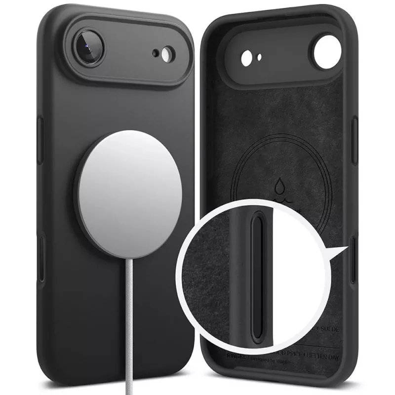 Ringke θήκη σιλικόνης Magnetic MagSafe για Apple iPhone 17 Air - μαύρη