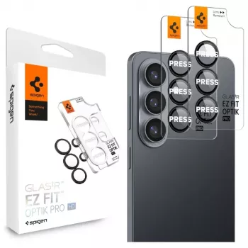 Spigen Optik Pro HD Glas.tR EZ Fit Προστασία κάμερας Συσκευασία 2 τεμ. για Samsung Galaxy S26+ - Μαύρο