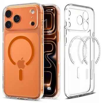 Spigen Ultra Hybrid Mag MagSafe iPhone 17 Pro Max Διάφανο/Πορτοκαλί