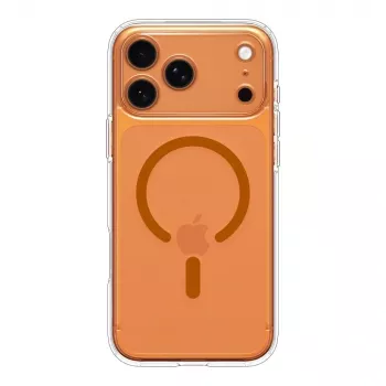 Spigen Ultra Hybrid Mag MagSafe iPhone 17 Pro Max Διάφανο/Πορτοκαλί