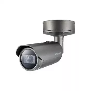 Hanwha Techwin XNO-9082R 8MP 4K Bullet IP κάμερα ασφαλείας με μοτοριζόμενο Varifocal φακό, 50m IR, IP66, IK10, PoE