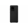 Samsung Galaxy S20 Ultra δερμάτινο πίσω κάλυμμα μαύρο