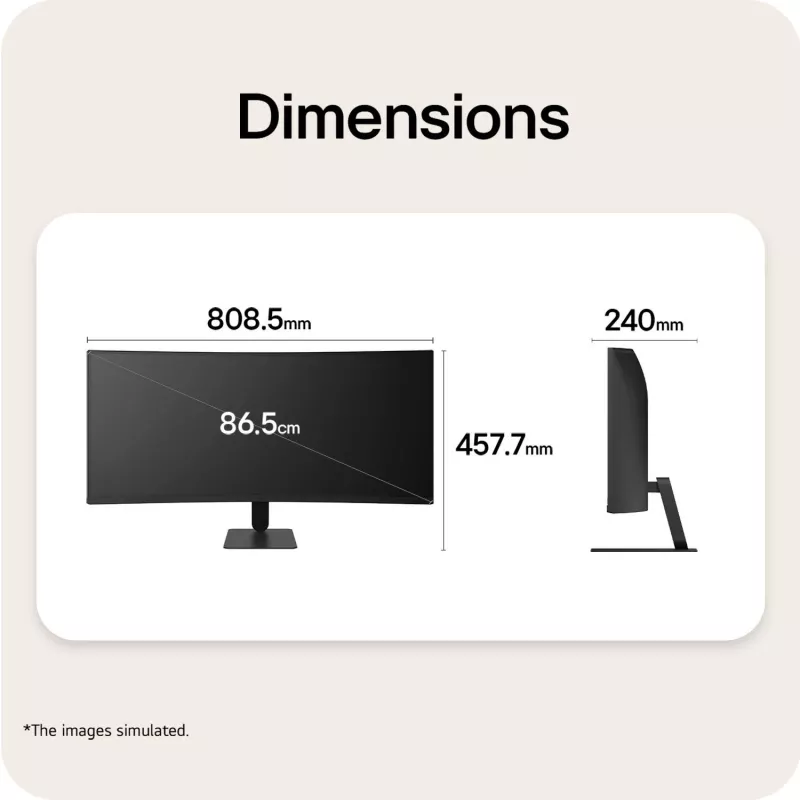 LG UltraWide 34U601B-B.AEUQ 34 inch WQHD VA Curved οθόνη, 120Hz