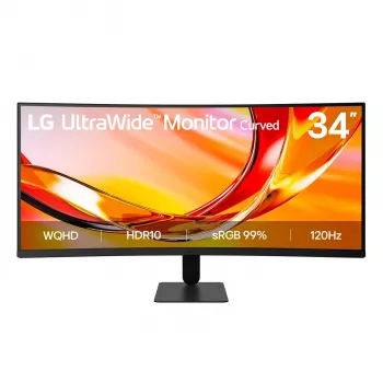 LG UltraWide 34U601B-B.AEUQ 34 inch WQHD VA Curved οθόνη, 120Hz