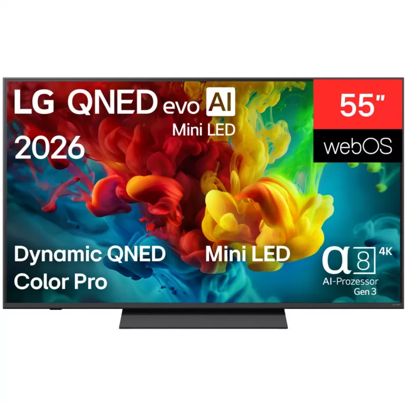 LG 55QNED83B6A 55 inch 4K QNED Smart TV με Mini LED και επεξεργαστή α7 Gen5 AI