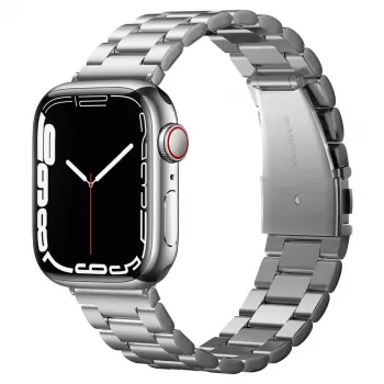 Spigen Modern Fit Link Bracelet για Apple Watch 42/44/45/49mm - Ασημί