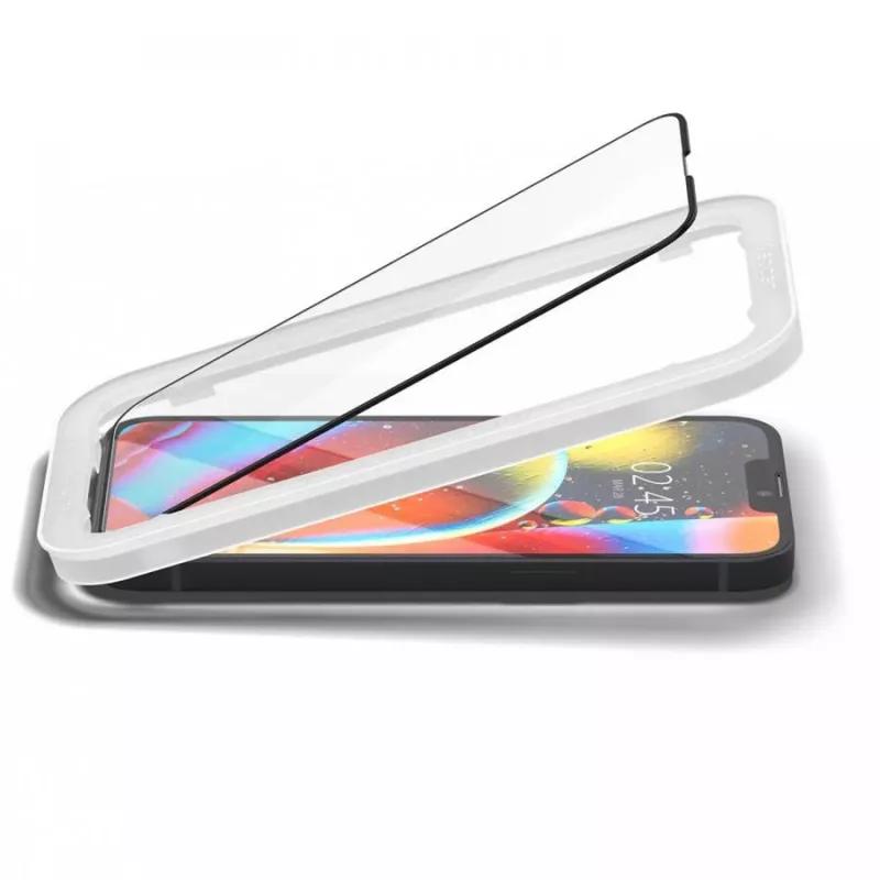 Spigen AlignMaster Glass Full Coverage Screen Protector για Apple iPhone 13/13 Pro/14/16E/17E μαύρο (συσκευασία 2 τεμ.)