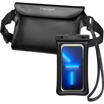 Spigen A621 Universal Αδιάβροχη Θήκη & Τσάντα Μέσης Μαύρο