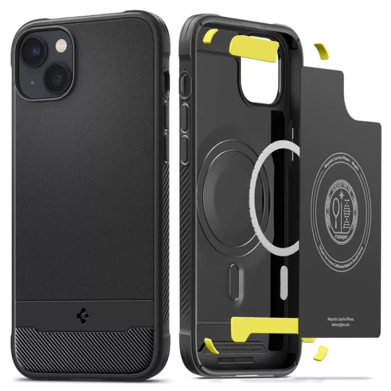 Spigen Rugged Armor Mag MagSafe Θήκη iPhone 14 Ματ μαύρο