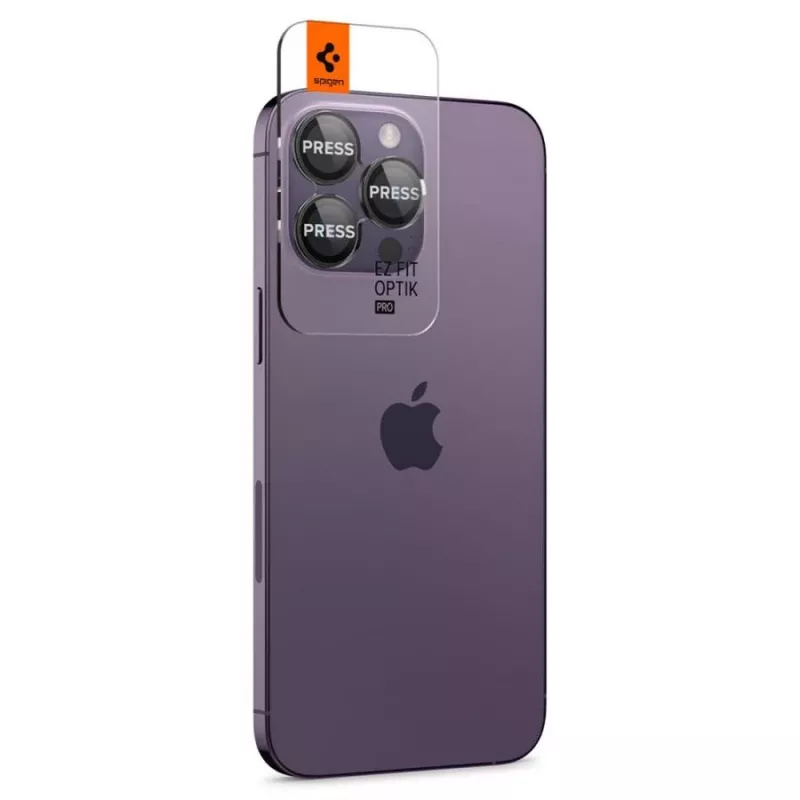 Spigen Optik.TR EZ Fit Camera Protector 2-Pack για iPhone 14 Pro / 14 Pro Max - μαύρο