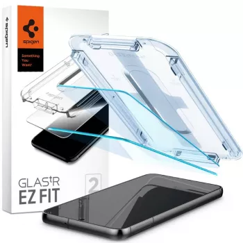Spigen Glas.tR EZ Fit Προστασία Οθόνης από Σκληρυμένο Γυαλί για Samsung Galaxy S23 (Συσκευασία 2 τεμ.) Διαφανές