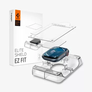 Spigen Elite Shield EZ Fit 2-Pack Hybrid Glass Screen Protector για Apple Watch 10 (46 mm) Clear