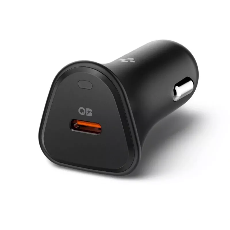 SPIGEN ESSENTIAL EV301 1-PORT CAR CHARGER 30W BLACK
