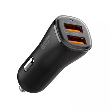 SPIGEN Essential EV302 Φορτιστής Αυτοκινήτου 2 Θυρών 30W Μαύρο