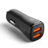 SPIGEN Essential EV302 Φορτιστής Αυτοκινήτου 2 Θυρών 30W Μαύρο