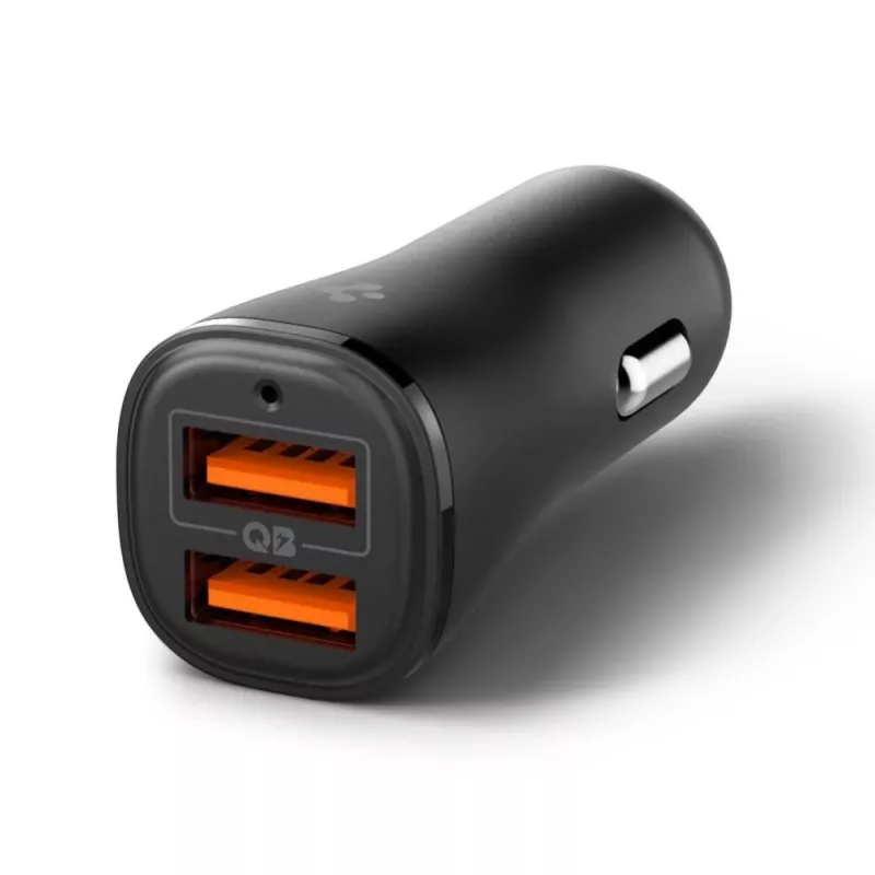 SPIGEN Essential EV302 Φορτιστής Αυτοκινήτου 2 Θυρών 30W Μαύρο