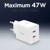 SPIGEN ESSENTIAL EE472EU 2-Port Φορτιστής δικτύου 47W Λευκό