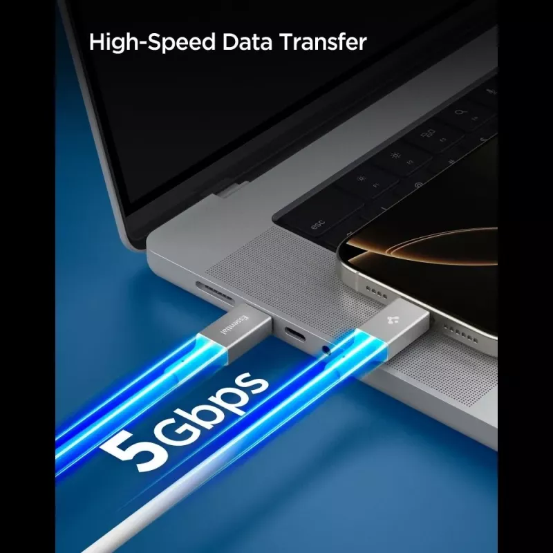 SPIGEN EB10020CC Essential USB-C σε USB-C Καλώδιο 100W 2m Λευκό