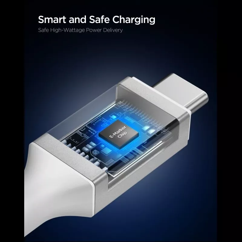 SPIGEN Essential USB-C σε USB-C Καλώδιο 240W 120cm Λευκό