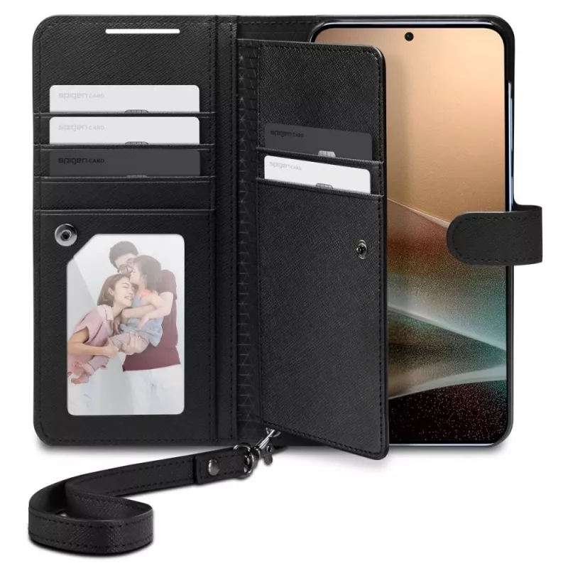SPIGEN Wallet S Θήκη για Samsung Galaxy S25+ Plus Μαύρο