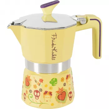 Pedrini 3TZ Frida Kahlo καφετιέρα espresso για εστία, Κίτρινο (02CF161)