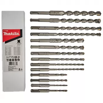 Makita Σετ τρυπανιών SDS-PLUS 14 τεμ. (5-14mm) σε πλαστική βαλίτσα D-71956