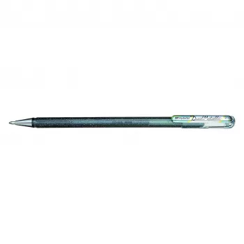 Pentel Hybrid Dual Metallic στυλό gel - μεταλλικό ασημί - 1.0 mm - με καπάκι