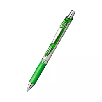 Pentel EnerGel Xm στυλό gel με μηχανισμό - πράσινο - 0.35 mm - ασημί λεπτομέρειες