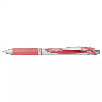 Pentel EnerGel BL77 Ανασυρόμενο Gel Στυλό - Ροζ - Κοραλί - Ασημί - Στρογγυλό - 0,7 mm - Μελάνι με βάση το νερό