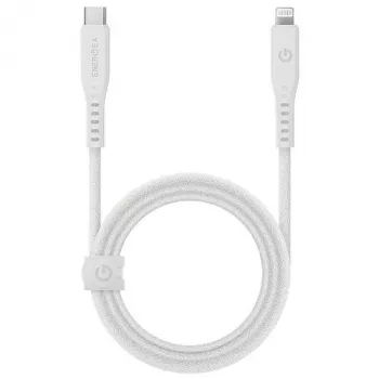 ENERGEA Flow Καλώδιο USB-C σε Lightning 1,5m Λευκό 60W 3A PD Ταχεία Φόρτιση MFi