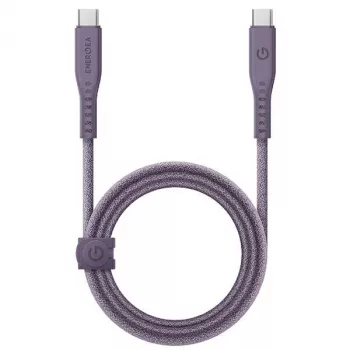 ENERGEA Flow Καλώδιο USB-C σε USB-C 1,5m Μωβ 240W 5A PD Ταχεία Φόρτιση