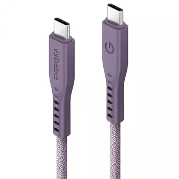 ENERGEA Flow Καλώδιο USB-C σε USB-C 1,5m Μωβ 240W 5A PD Ταχεία Φόρτιση