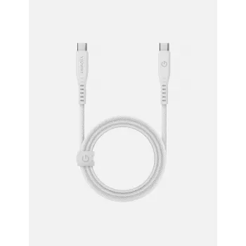ENERGEA Flow Καλώδιο USB-C σε USB-C 1,5m Λευκό 240W 5A PD Ταχεία Φόρτιση