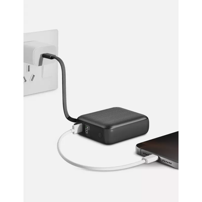 Energea Integra Mini 10000mAh Power Bank USB-C PD 35W Γκρι