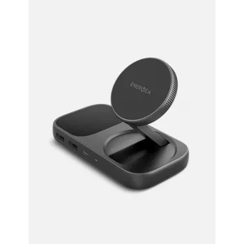 ENERGEA WiDock Plus 7 σε 1 USB-C 3.1 Σταθμός Σύνδεσης με Qi2 Ασύρματη Φόρτιση, Graphite