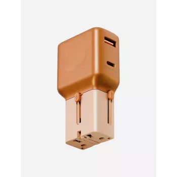 ENERGEA TravelGoAdapter 35 USB-A/USB-C 35W Πορτοκαλί