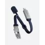 ENERGEA Sheath Key Καλώδιο 2 σε 1 USB-C σε USB-C/USB-A 15cm Μπλε 60W 480Mbps