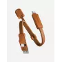 ENERGEA Sheath Key Καλώδιο 2 σε 1 USB-C σε USB-C/USB-A 15cm Πορτοκαλί