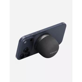 ENERGEA MagAudio Go Plus Qi MagSafe φορητό ηχείο Bluetooth με λουρί μεταφοράς, γραφίτης