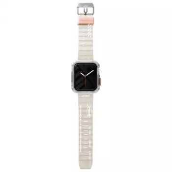 SKINARMA Shokku Apple Watch 45/44/42mm μπεζ λουράκι σιλικόνης